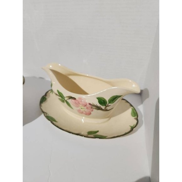 Franciscan Desert Rose Serving Bowl or Gravy Boat Made in California Pink Rose - Picture 4 of 10